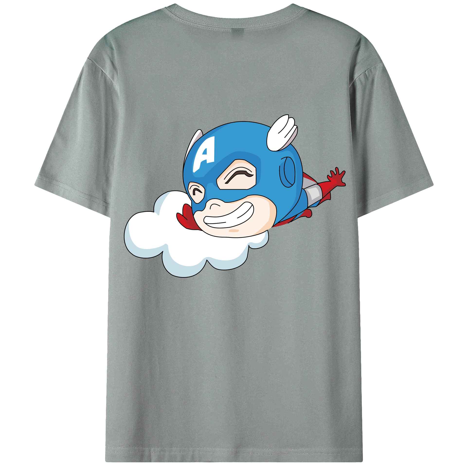 （画像用） アベンジャーズ The Avengers 綿100％ メンズ半袖Tシャツ（バックプリント） 通気性